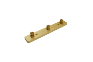Věšáček přírodní 3 úchyty/knopky 20 cm