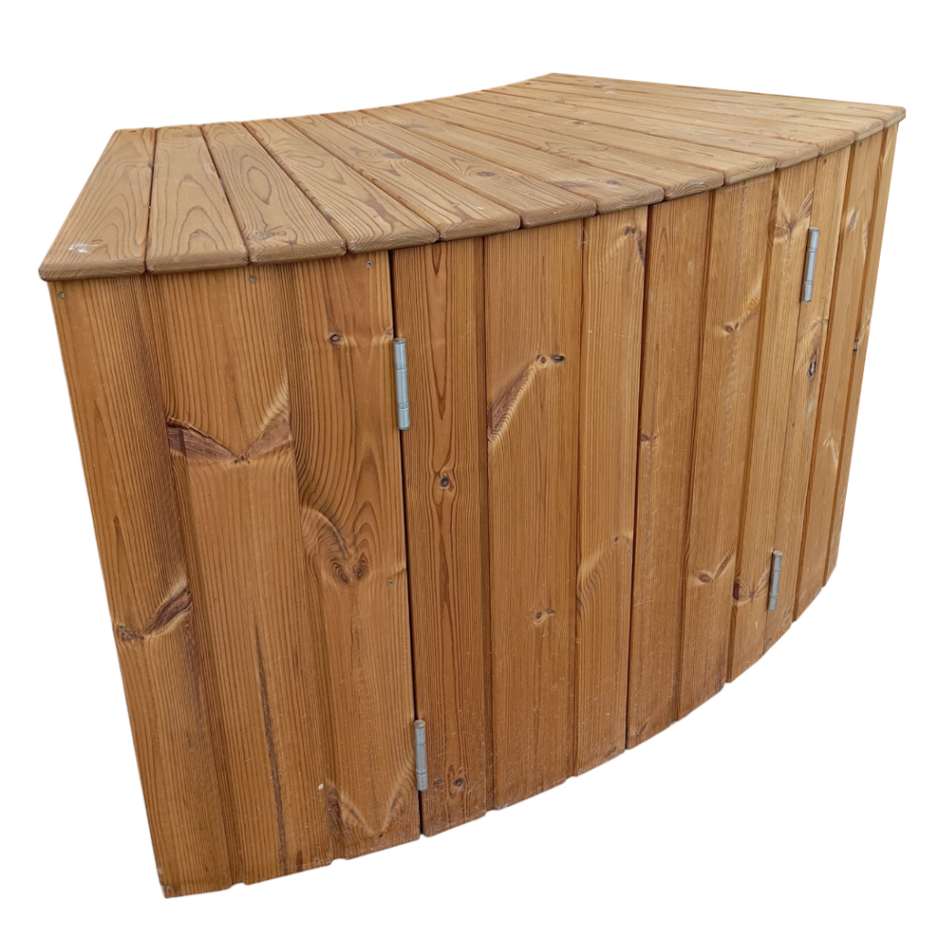 Dřevěný box MALÝ – šířka 135cm