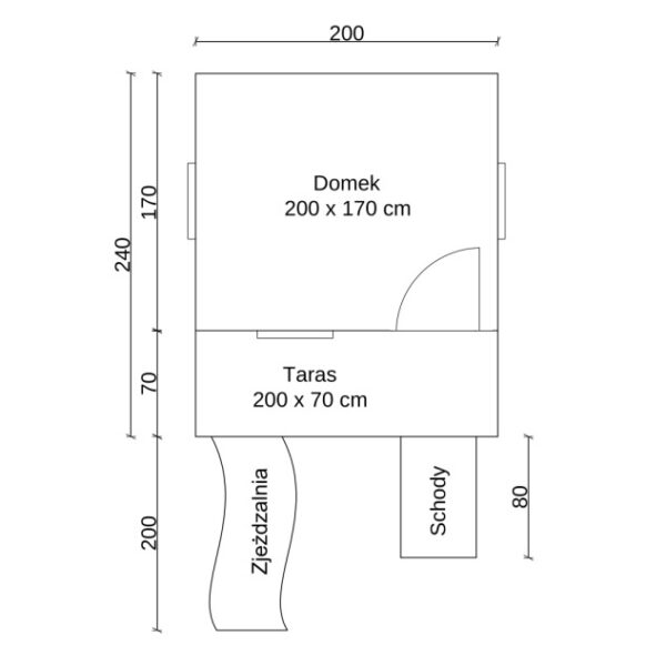 Dětské hřiště chalupa 1