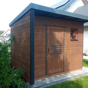 Dřevěný zahradní domek MODERN TERASA Výhled