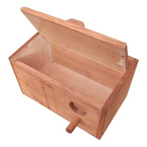 Dřevěná budka pro andulku a hrdličku 1