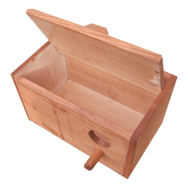 Dřevěná budka pro andulku a hrdličku 1