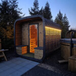 Dřevěná čtvercová sauna 2,2m 10