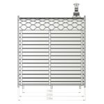 Dřevěná čtvercová sauna 2,2m 2