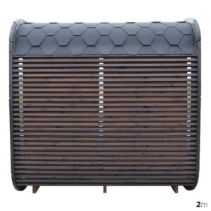 Dřevěná čtvercová sauna 2,2m 5