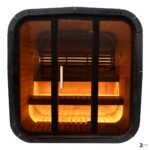 Dřevěná čtvercová sauna 2,2m 7