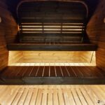 Dřevěná čtvercová sauna 2,2m 8