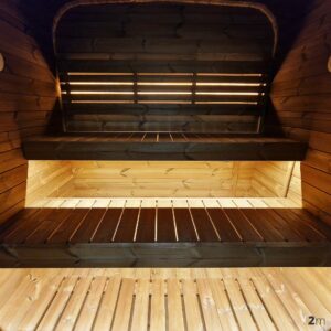 Dřevěná čtvercová sauna 2,2m 8