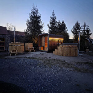 Dřevěná čtvercová sauna 2,2m 9