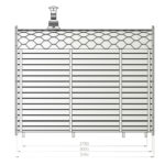 Dřevěná čtvercová sauna 3,0m 2