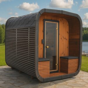 Dřevěná čtvercová sauna 3,0m