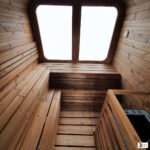 Dřevěná čtvercová sauna 3,0m 8