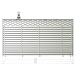 Dřevěná čtvercová sauna 4,5m 2