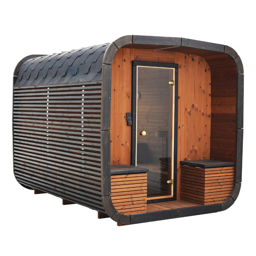Dřevěná čtvercová sauna 4,5m 4