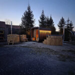 Dřevěná čtvercová sauna 4,5m 5