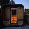 Dřevěná čtvercová sauna 4,5m 7