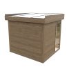 Dřevěná čtvercová sauna modern kube profi 1