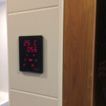 Dřevěná čtvercová sauna modern kube profi 10