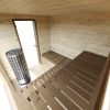 Dřevěná sauna modern kube profi s odpočívárnou 8