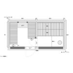 Dřevěná sauna modern kube profi s odpočívárnou 9