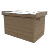Dřevěná sauna modern kube profi s předsíní 1