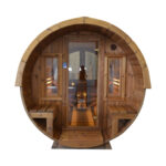 Dřevěná sudová sauna 3m 1