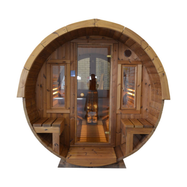 Dřevěná sudová sauna 3m 1