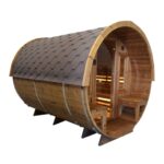 Dřevěná sudová sauna 3m