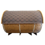 Dřevěná sudová sauna 3m 2