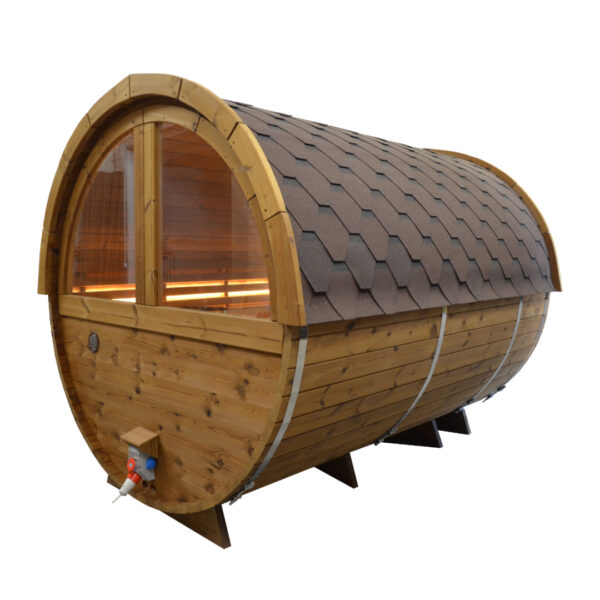 Dřevěná sudová sauna 3m 3