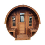 Dřevěná sudová sauna 4,5m 1