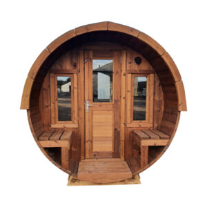 Dřevěná sudová sauna 4,5m 1