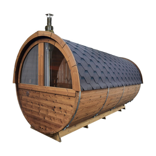 Dřevěná sudová sauna 4,5m 3