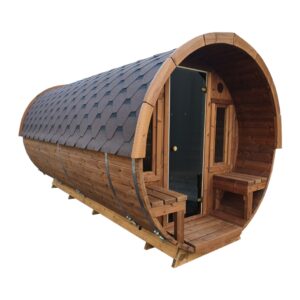 Dřevěná sudová sauna 4,5m