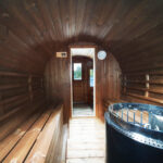 Dřevěná sudová sauna 4,5m 4