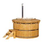 Dřevěná vířivka koupací sud classic deluxe interní topení 1