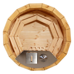 Dřevěná vířivka koupací sud classic deluxe interní topení 2