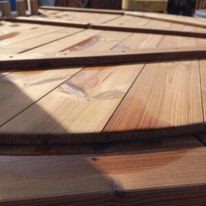 Dřevěná vířivka koupací sud classic deluxe interní topení 6