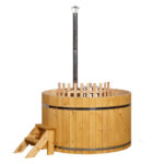 Dřevěná vířivka koupací sud classic interní topení 1