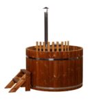 Dřevěná vířivka koupací sud classic interní topení