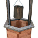 Dřevěná zahradní studna 1