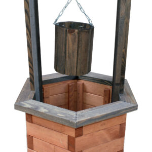 Dřevěná zahradní studna 1