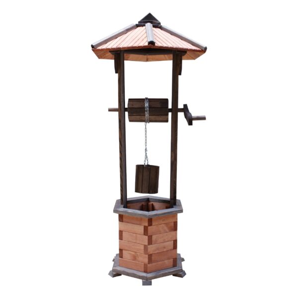 Dřevěná zahradní studna