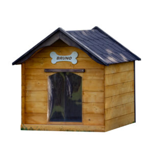 Dřevěná zateplená bouda pro psy profi 1