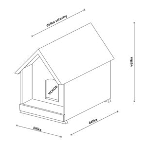 Dřevěná zateplená bouda pro psy profi 2