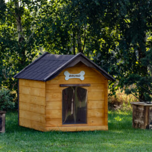 Dřevěná zateplená bouda pro psy profi 4