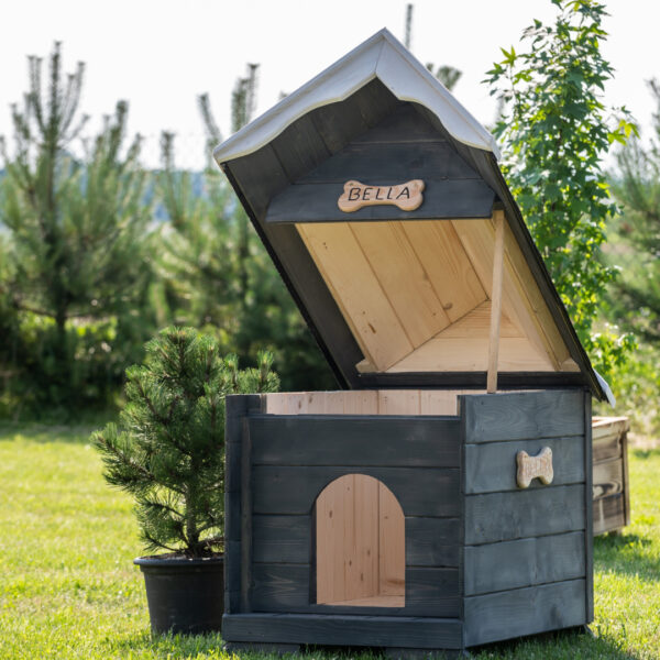 Dřevěná zateplená bouda pro psy profi 5