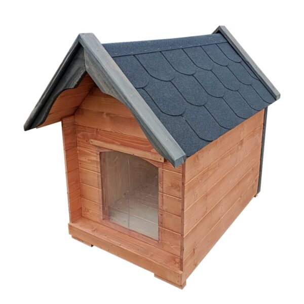 Dřevěná zateplená bouda pro psy profi