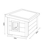 Dřevěná zateplená bouda pro psy profi vyztužená 1