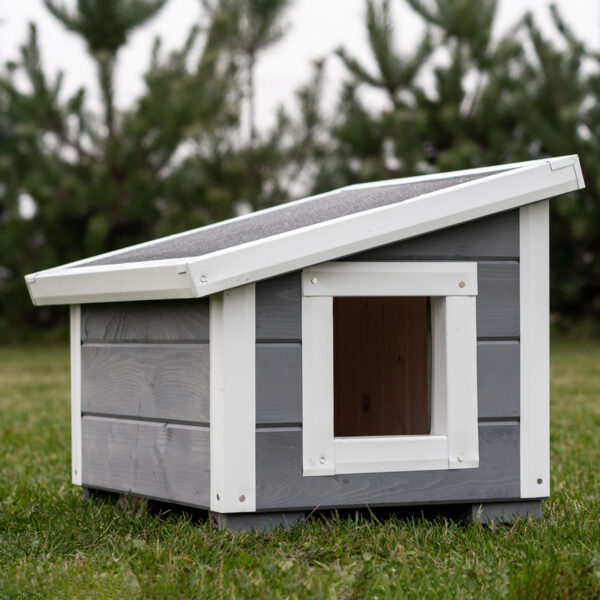 Dřevěná zateplená bouda pro psy profi vyztužená 10